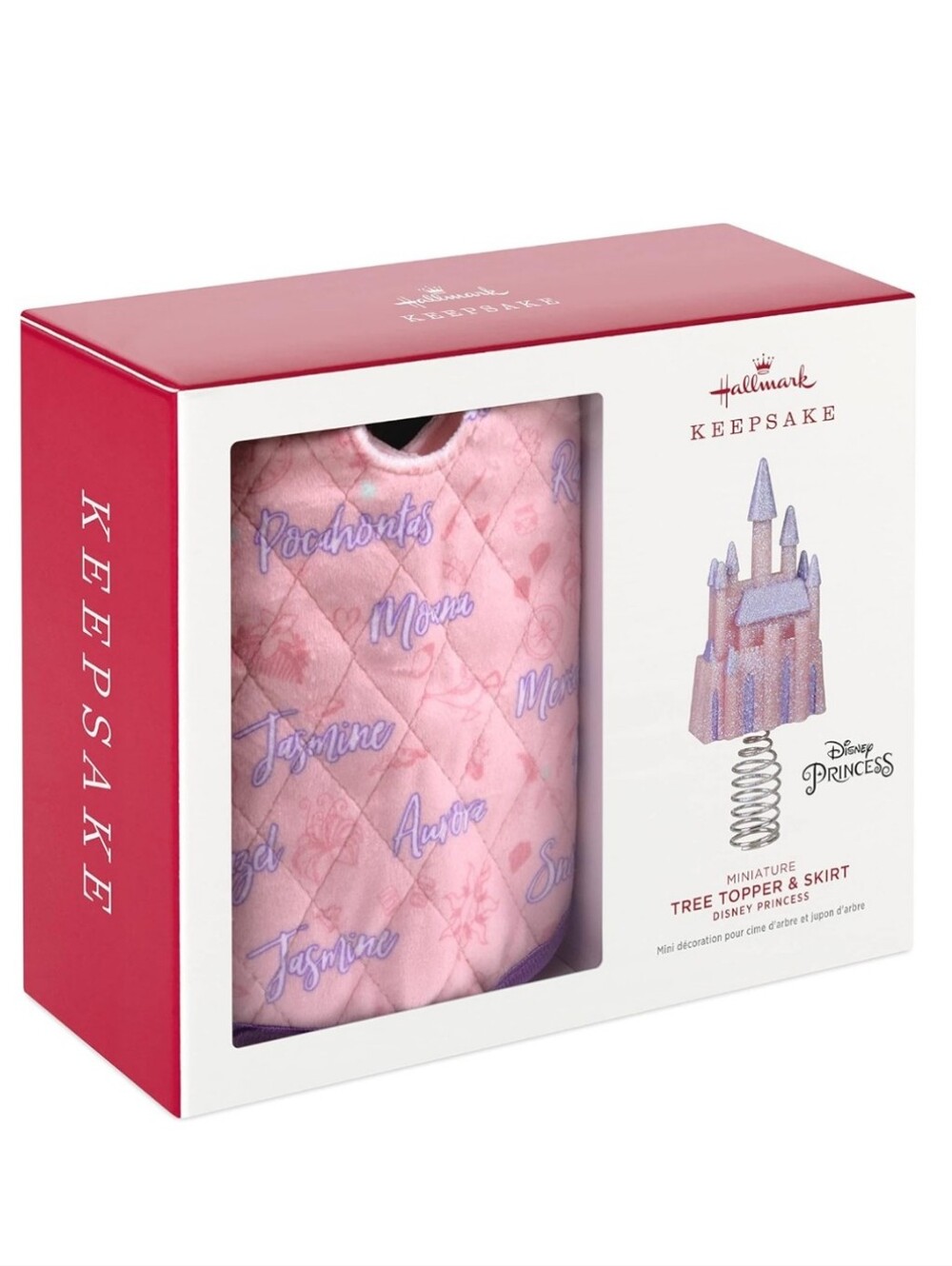 Hallmark Pink Disney Princess Mini Tree Topper & Skirt Set